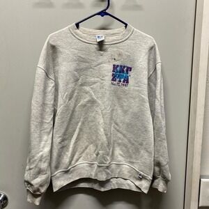 Grey crewneck sweatshirt with Kappa Zeta Theta graphic sportswear